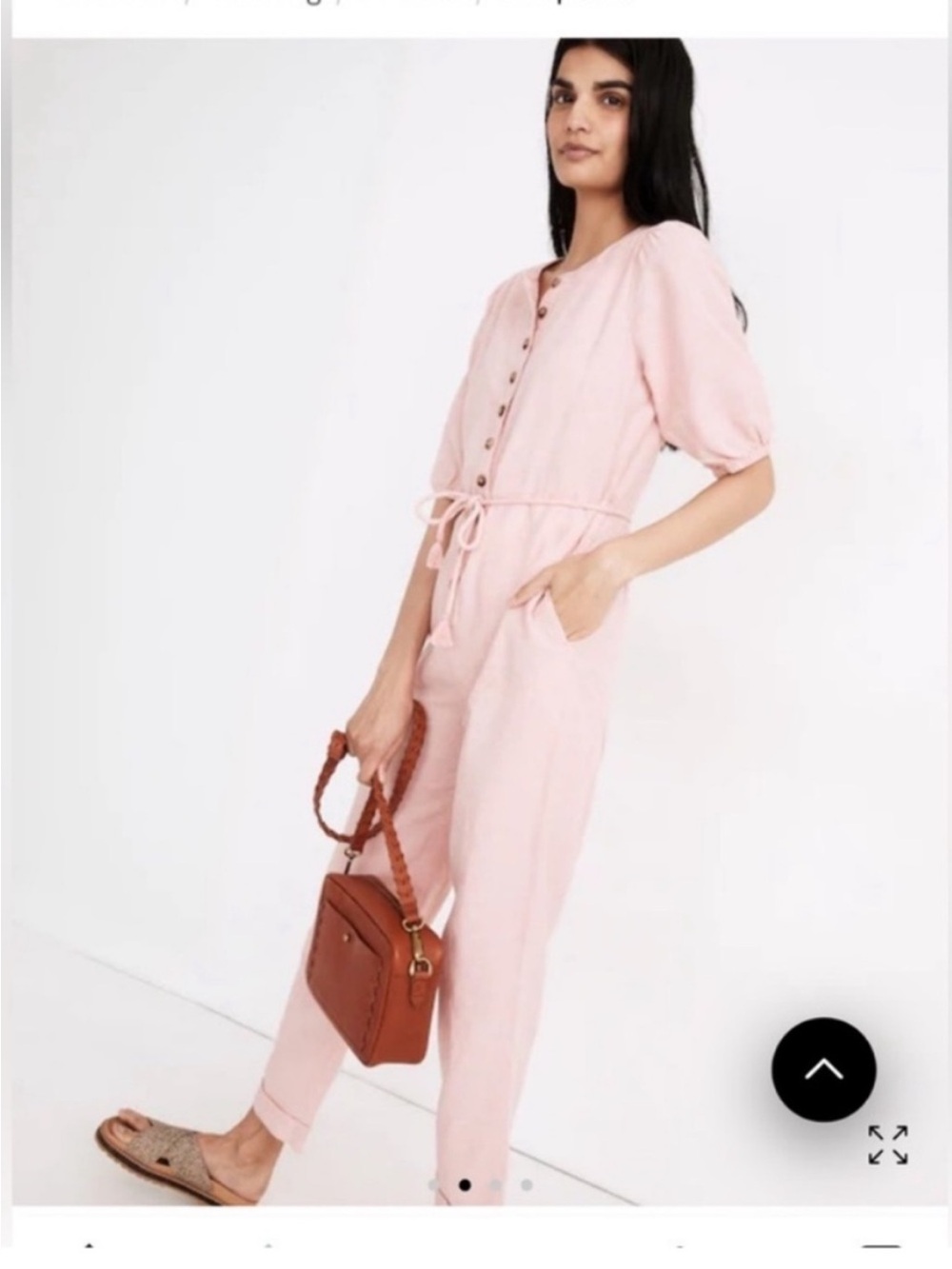 Madewell Linen Blend Jumpsuit